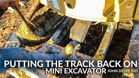 how to put track back on mini excavator|tracks for mini excavator replacement.